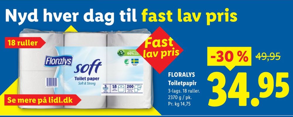 Floralys Soft, Toiletpapir