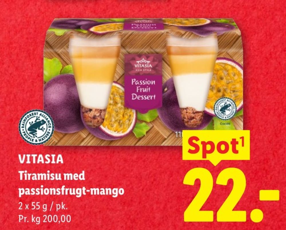 Vitasia, Passion Fruit Dessert