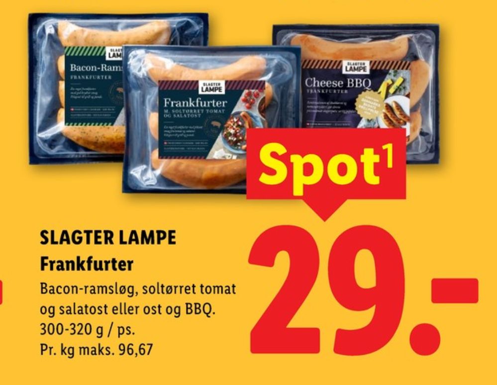 Slagter Lampe, Frankfurter Bacon Ramsløg