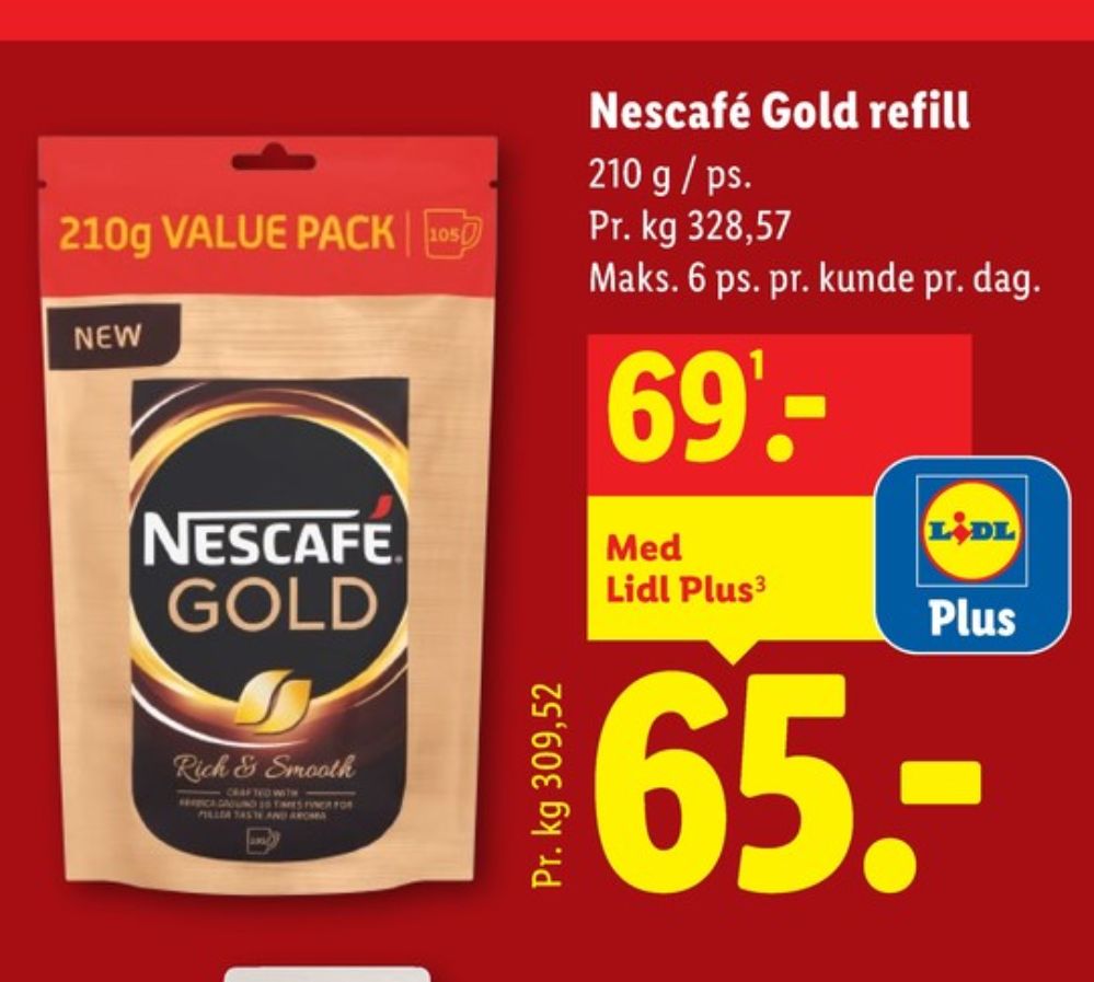 Nescafe Gold, Instant Kaffe