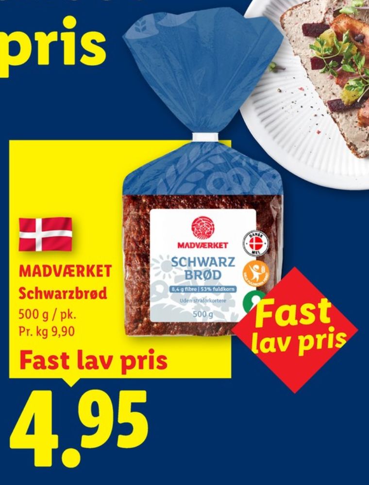 Madværket, Schwarzbrød