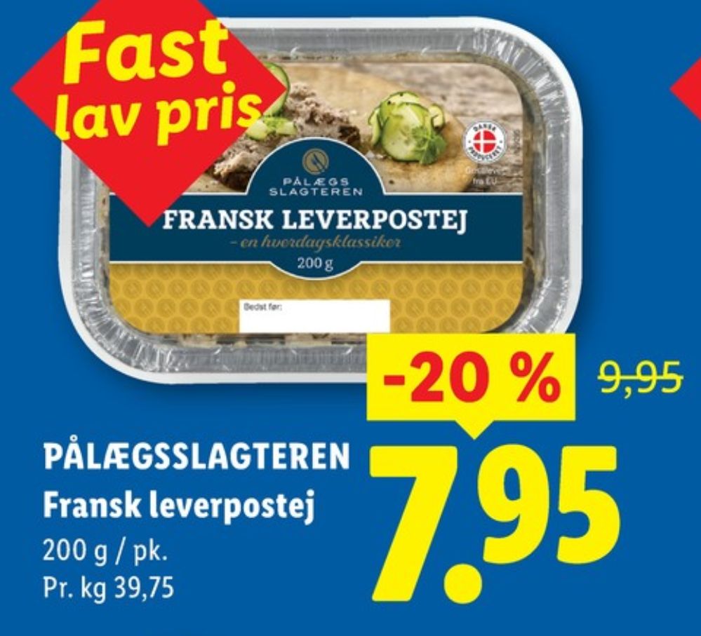 Pålægsslagteren Fransk, Leverpostej