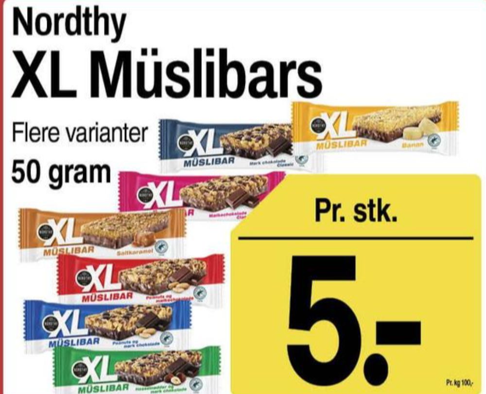 Nordthy, XL Müslibar Banan