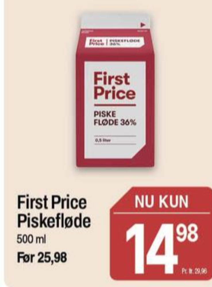 First Price, Piskefløde 36%