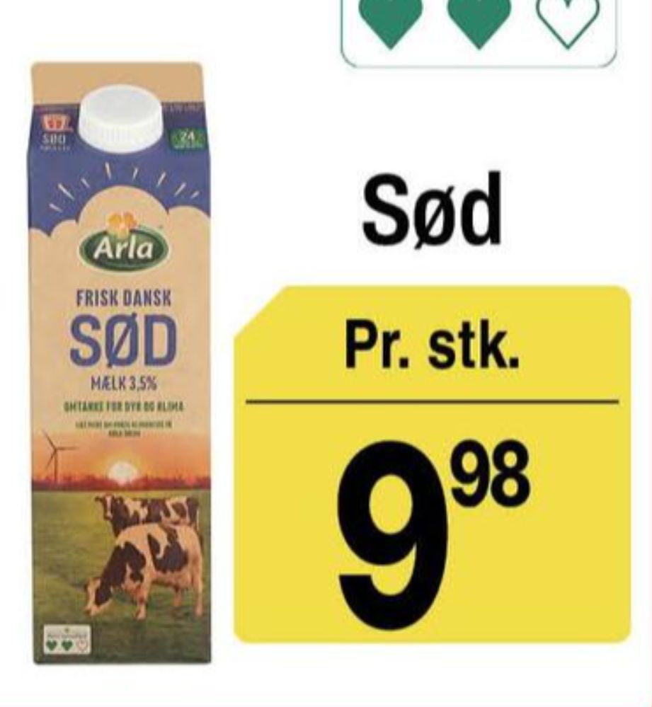 Arla, Sødmælk