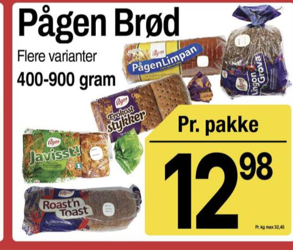 Pågen Roast n Toast, Toastbrød