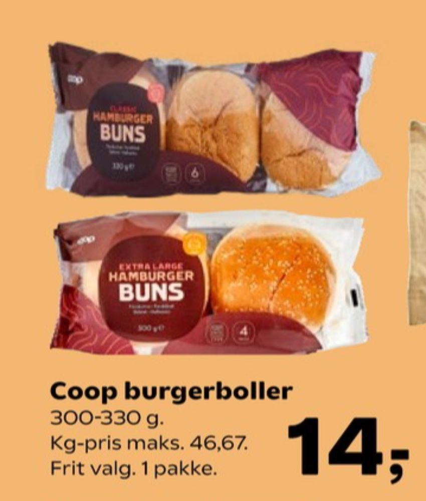 Coop, Hamburger Buns
