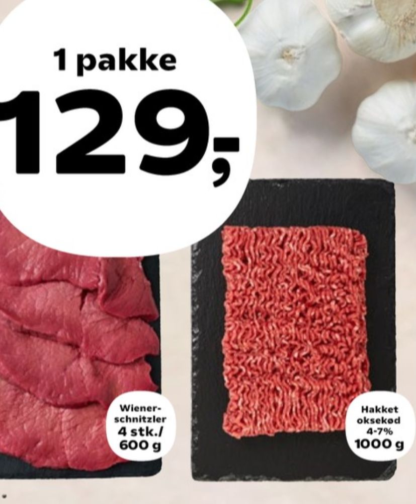 Hakket oksekød 4-7%