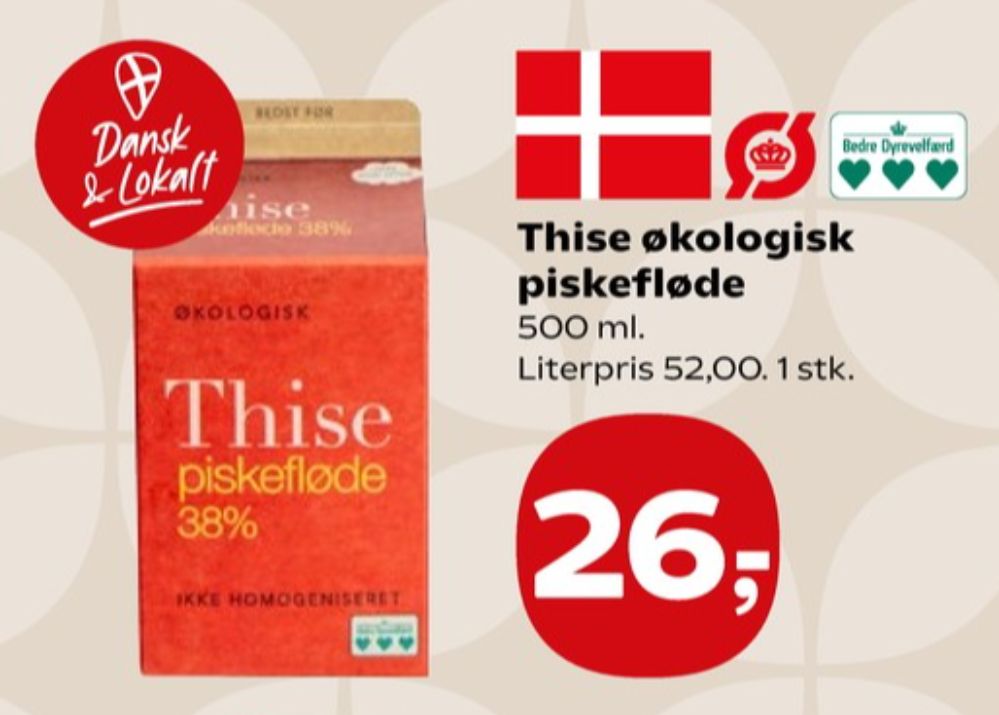 Thise, Piskefløde 38%