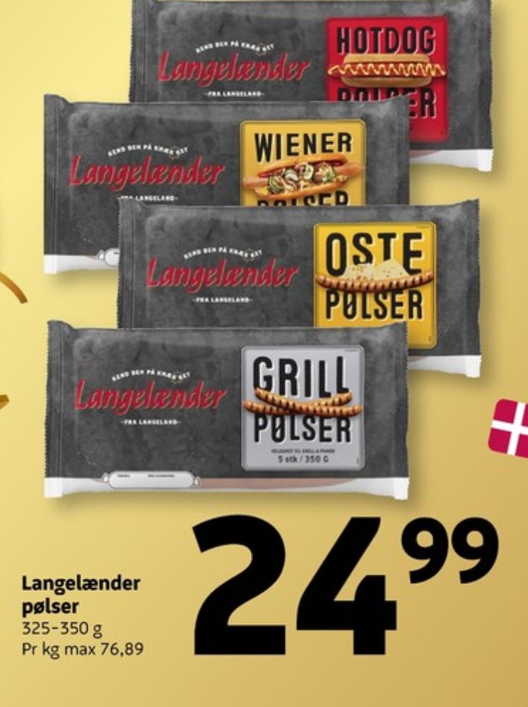 Langelænder, Hotdogpølser