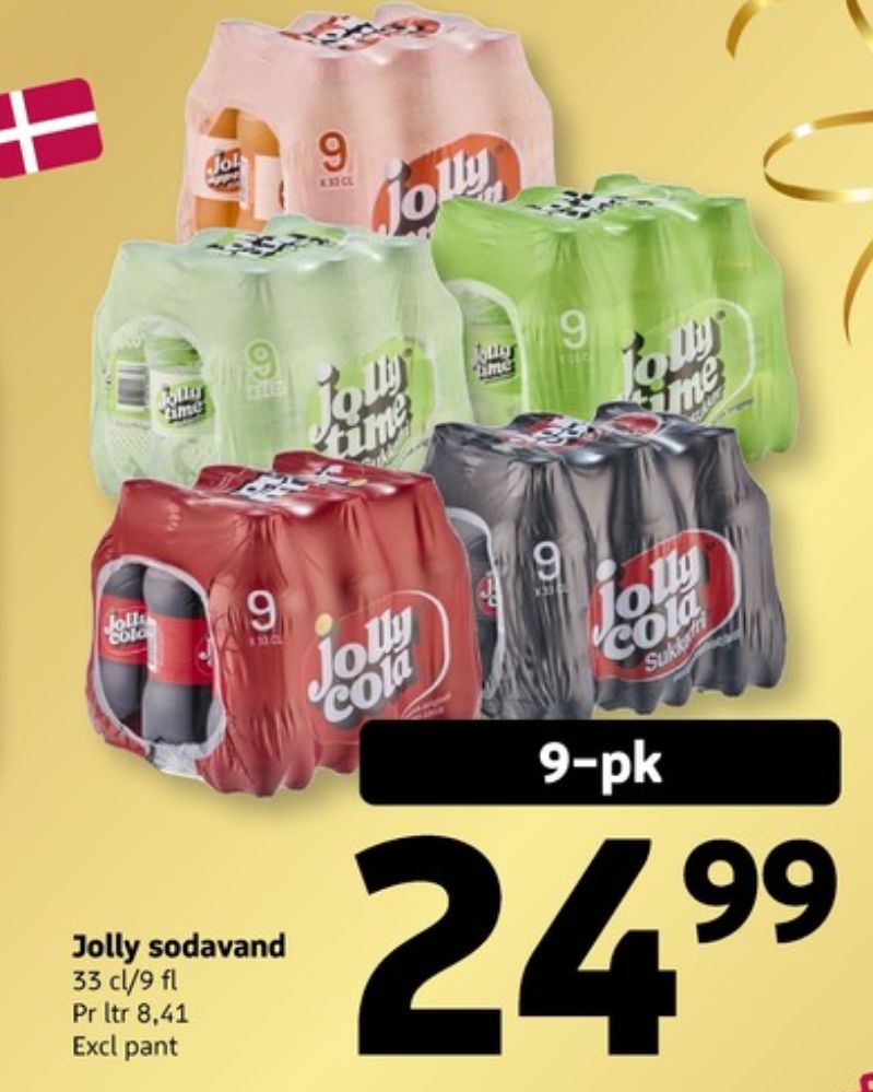 Jolly Cola Sukkerfri, Cola 9 pk.