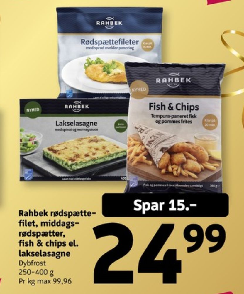 Rahbek, Lakselasagne