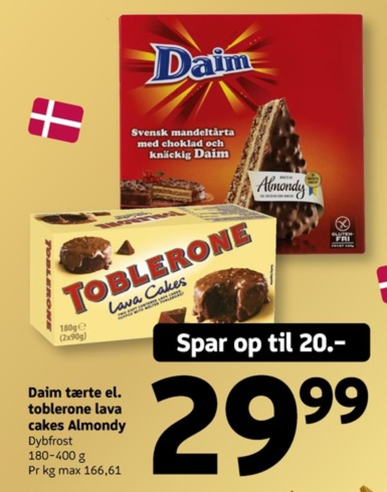 Toblerone, Chokolade Lava Cakes