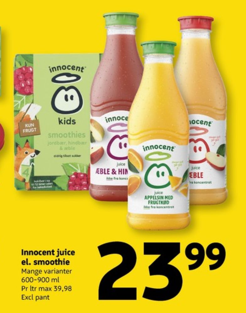 innocent, Appelsinjuice med frugtkød