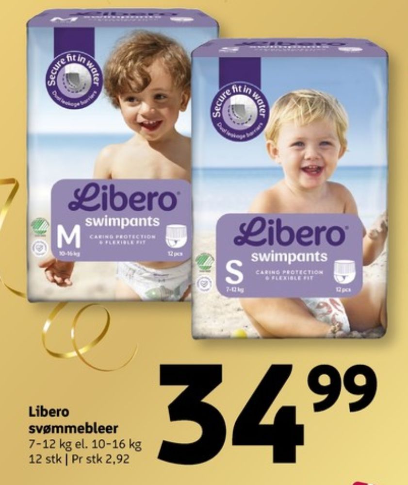 Libero Swimpants, Bleer str M 10-16 kg