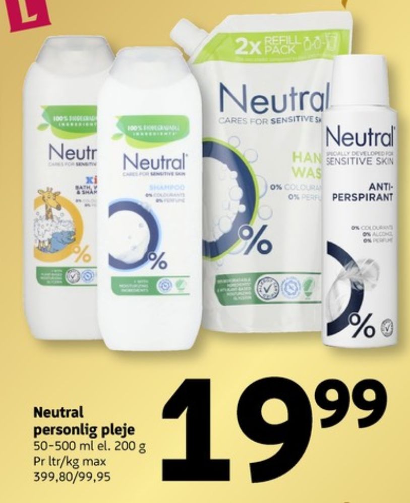 Neutral, Flydende sæbe