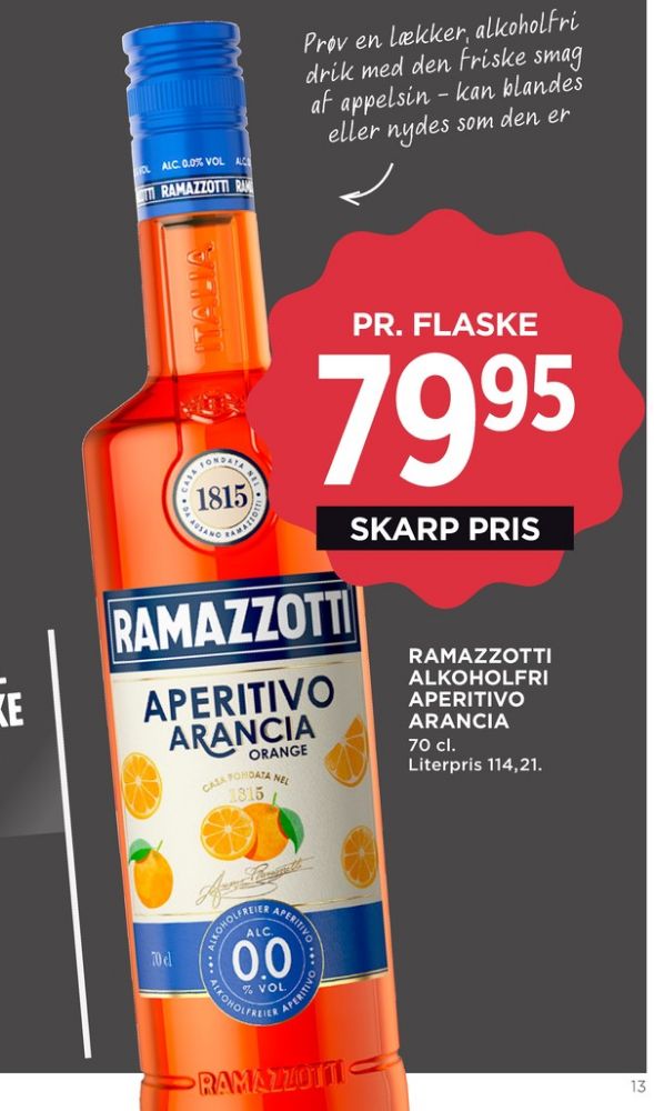 Ramazzotti, Aperitif