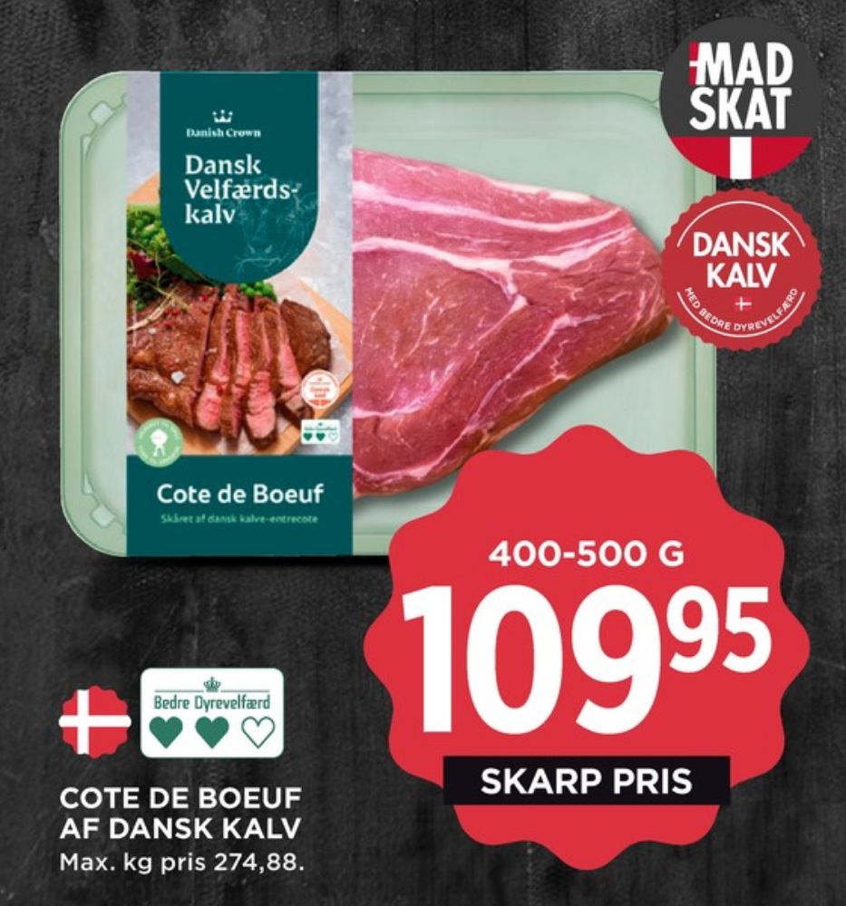 Danish Crown Dansk Velfærdskalv, Cote de Boeuf