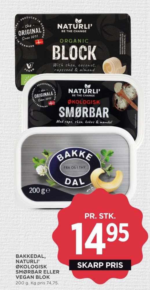 Bakkedal, Smørbar
