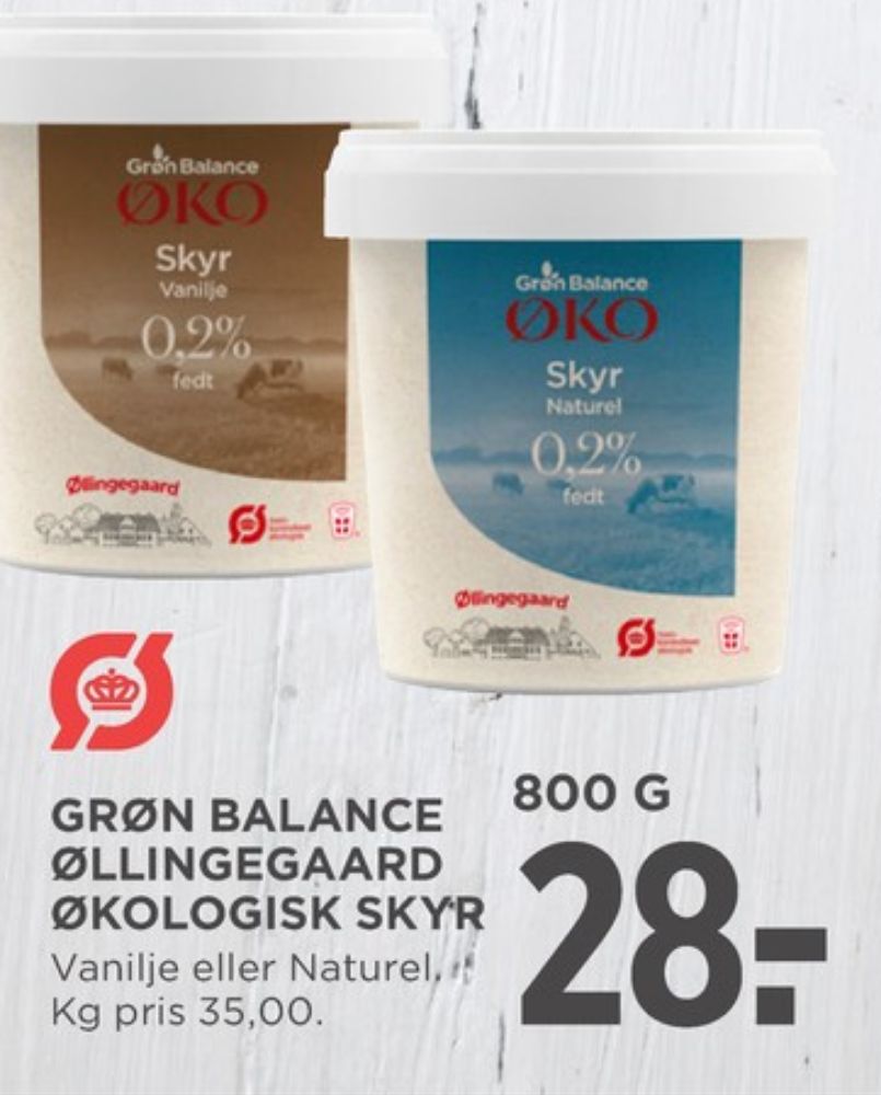 Grøn Balance Øllingegaard, Vanilje Skyr 0,2%