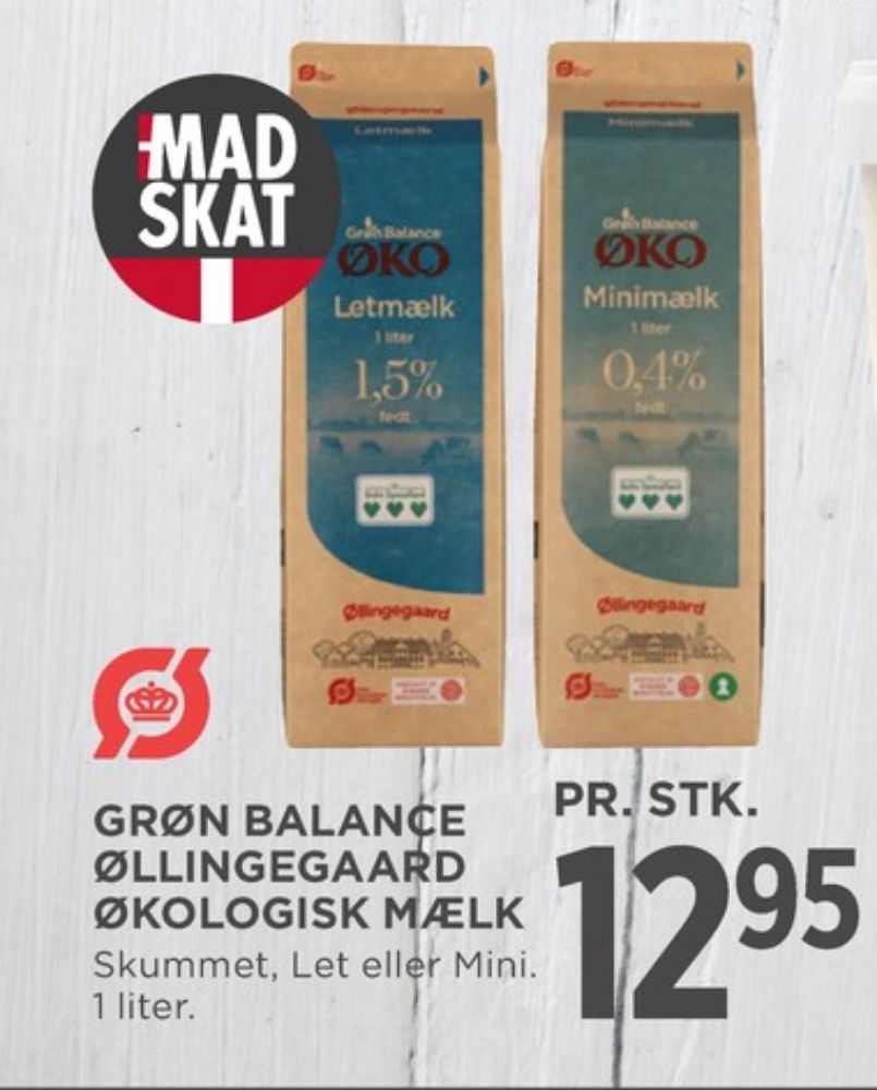 Grøn Balance Øllingegaard, Letmælk 1,5%