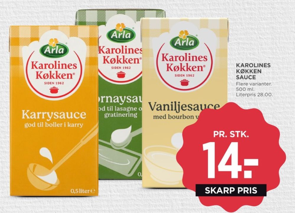Karolines, Mornaysauce