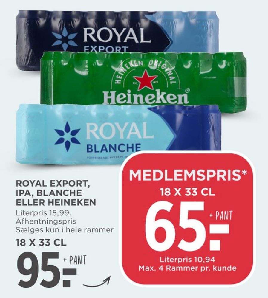 Royal Export, Øl 18 pk.