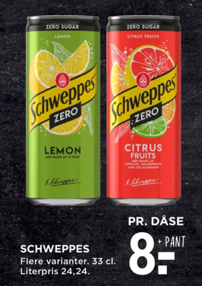 Schweppes Zero Citrus Mix, Lemonsodavand