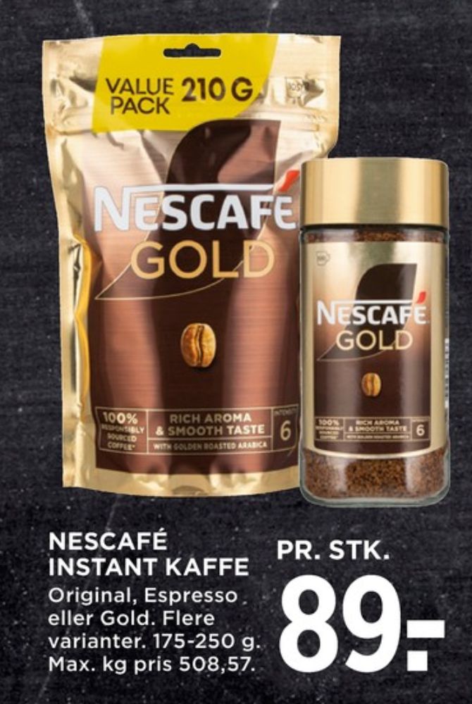 Nescafe Original, Instant Kaffe