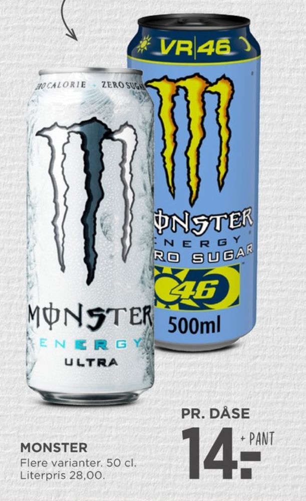 Monster Ultra Energy, Energidrik
