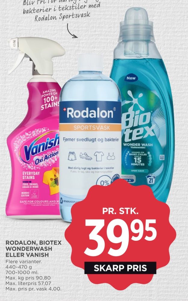 Rodalon, Vaskemiddel-flydende