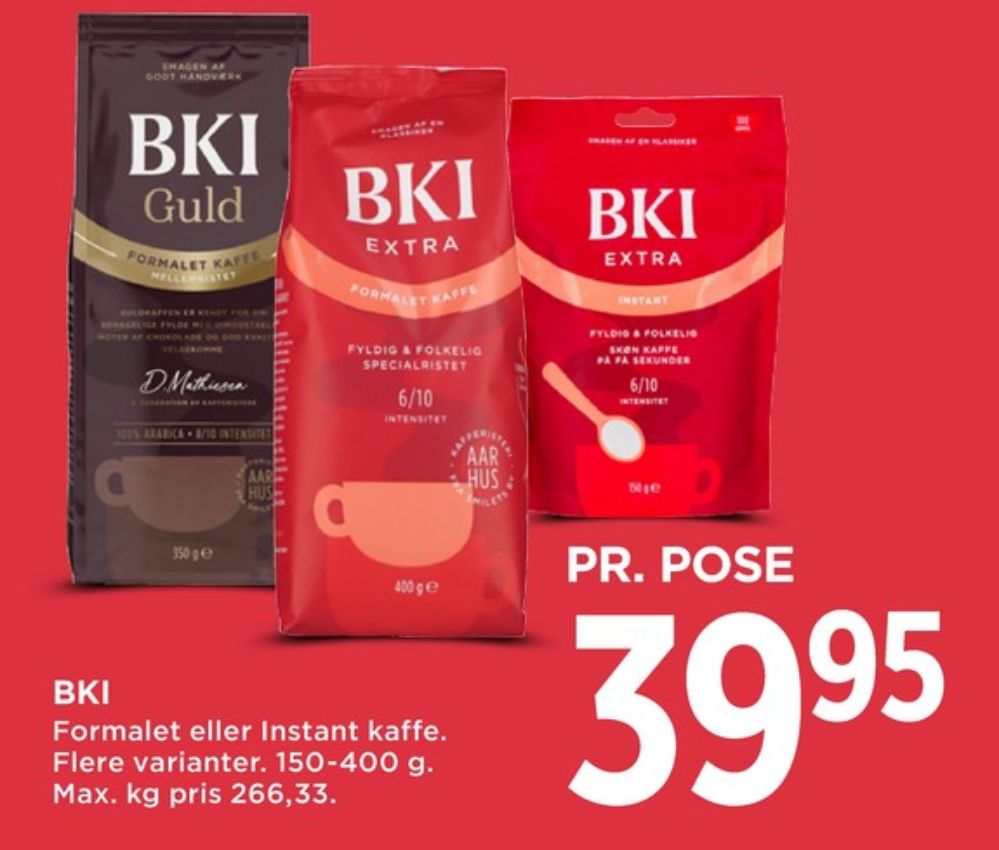 BKI Extra, Instant Kaffe