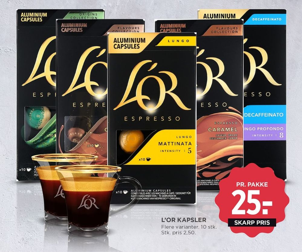 LOR Espresso Lungo Mattinata, Kaffekapsler