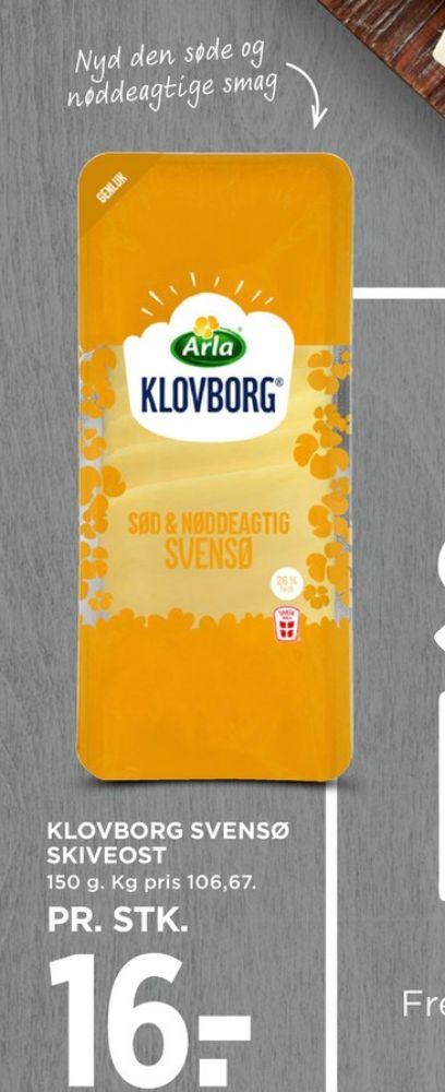 Klovborg, Skiveost Sød & Nøddeagtig Svensø