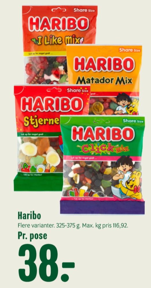 Haribo Stjernemix, Slikposer