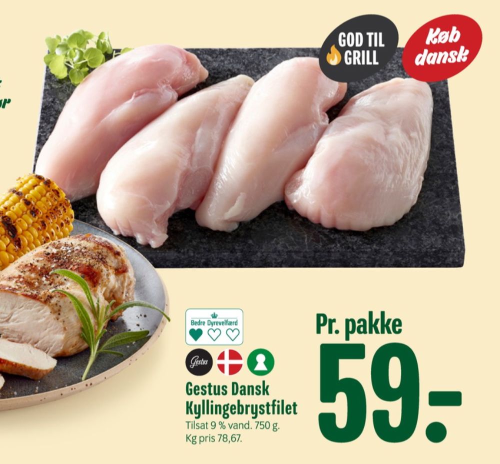 Gestus, Kyllingebrystfilet