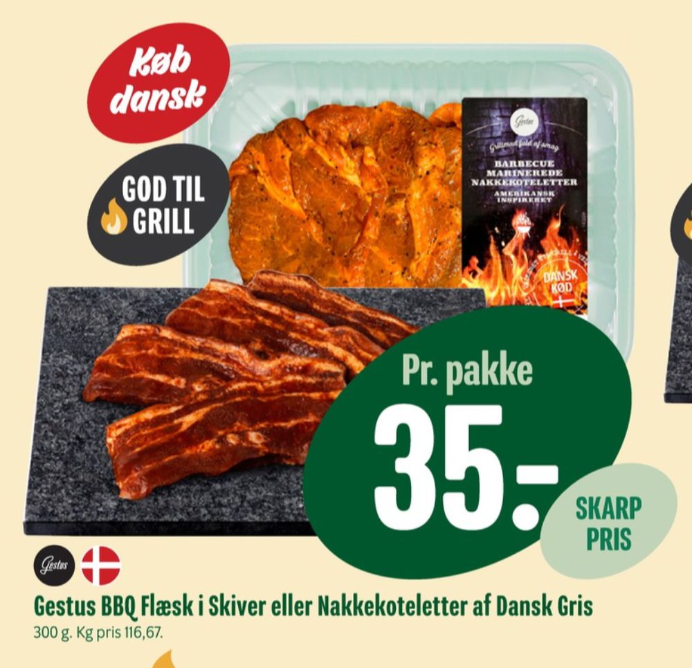 Gestus, Nakkekoteletter
