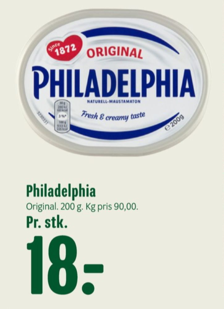 Philadelphia, Flødeost Original