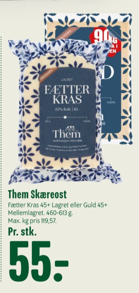 Them Ost, Skæreost Fætter Kras lagret