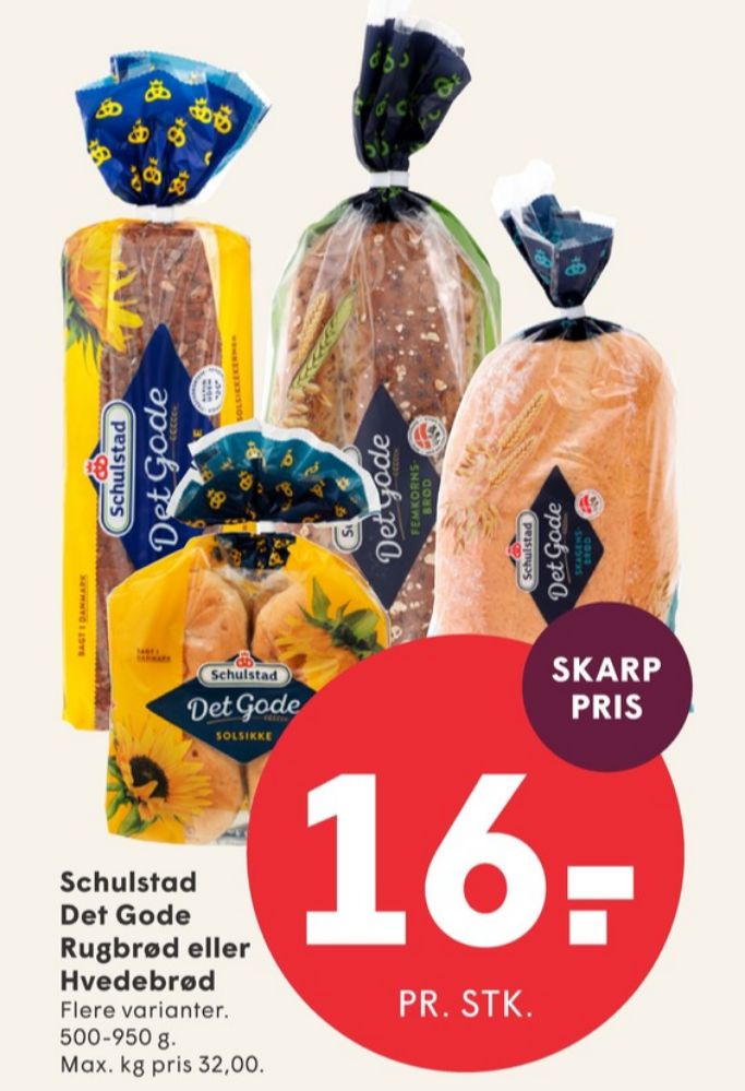 Schulstad Det Gode, Solsikkerugbrød