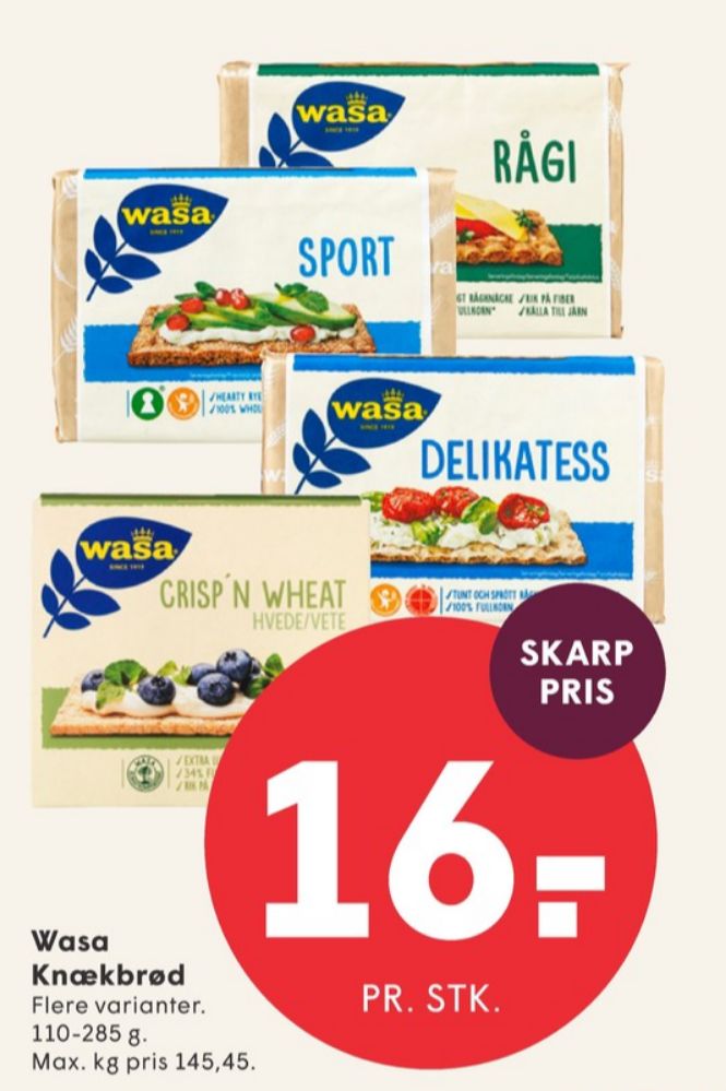 Wasa, Delikatesse Sesam knækbrød