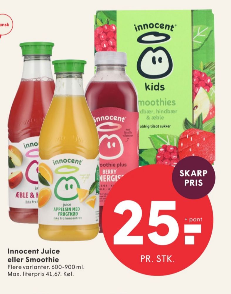 innocent, Appelsinjuice med frugtkød