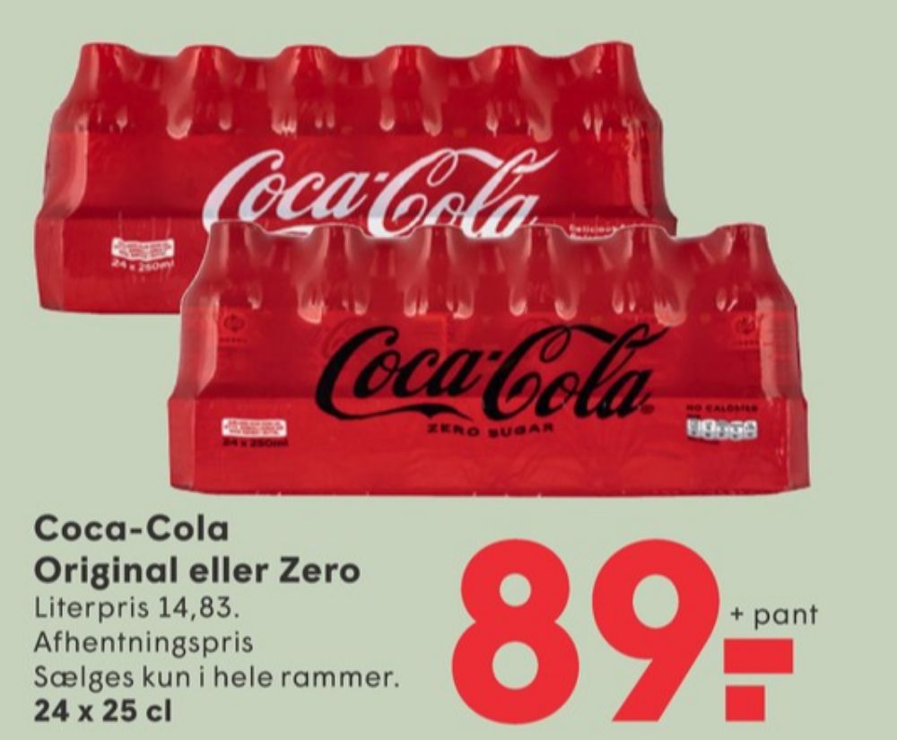 Coca Cola Zero, Cola 24 pk.