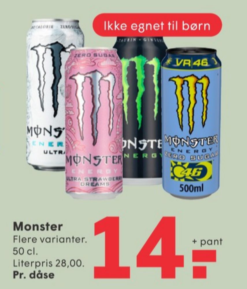 Monster Ultra Energy, Energidrik