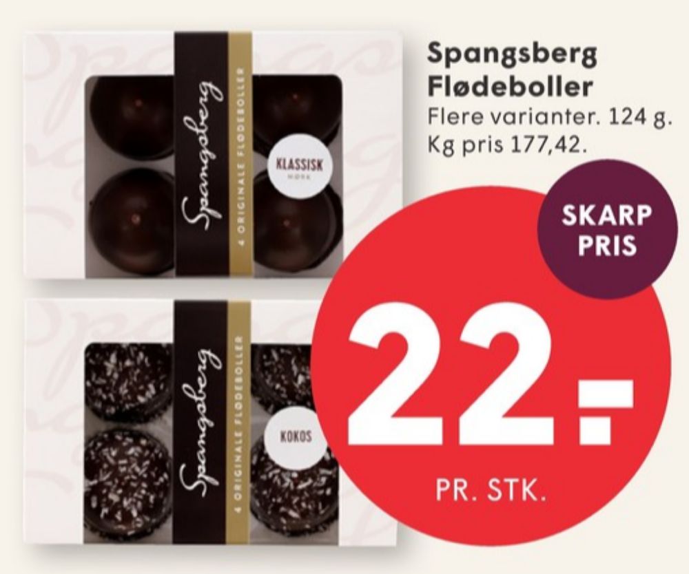 Spangsberg, Flødeboller Klassisk