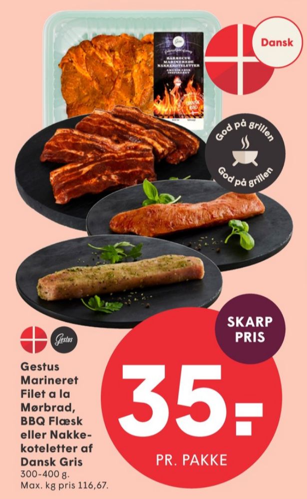 Gestus, Nakkekoteletter