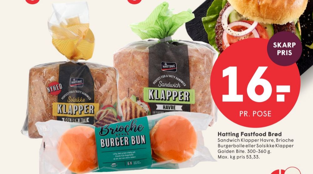 Hatting, Burger Bun Brioche