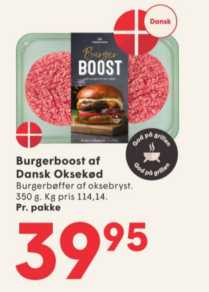 Danish Crown Burger Boost, Hakkebøffer
