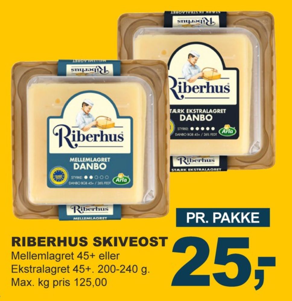 Riberhus, Skiveost Danbo Mellemlagret