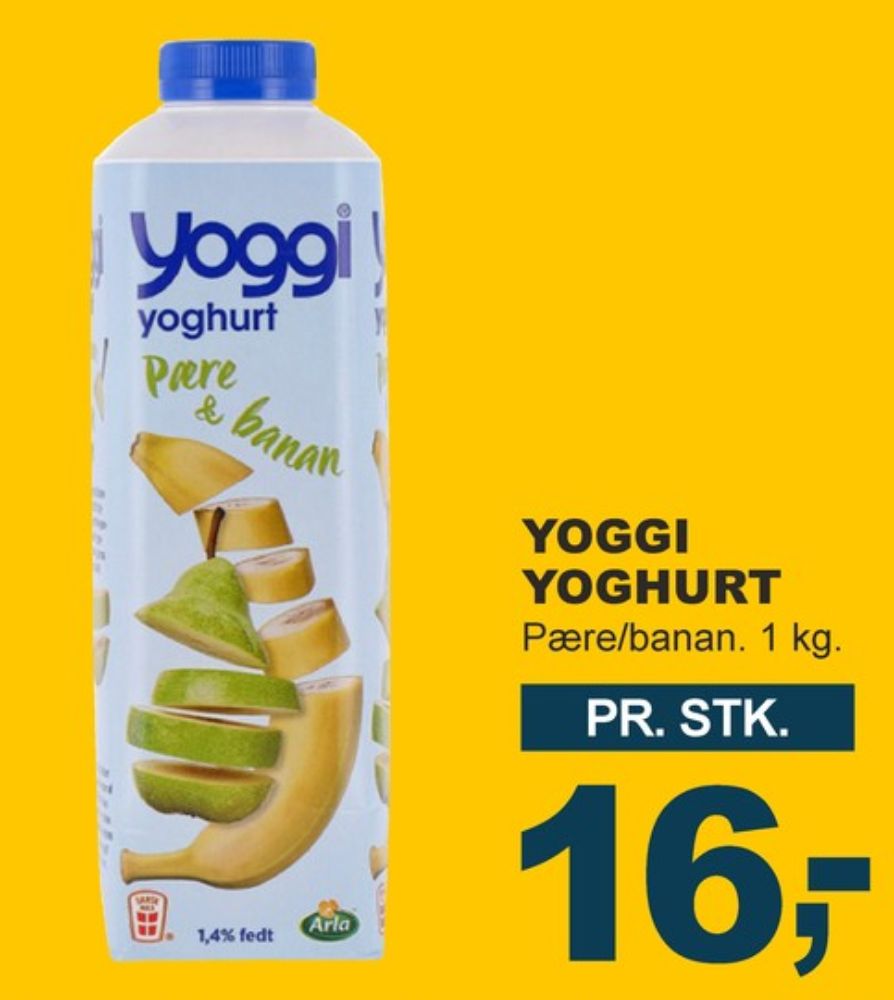 Yoggi, Pære & Banan Yoghurt 